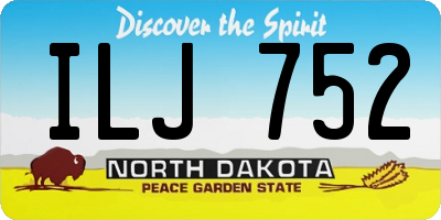 ND license plate ILJ752