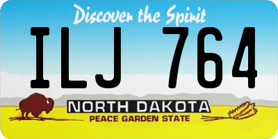 ND license plate ILJ764