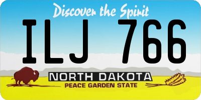 ND license plate ILJ766
