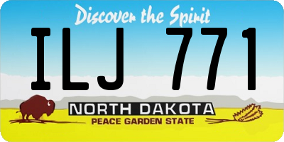 ND license plate ILJ771