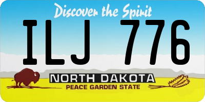 ND license plate ILJ776