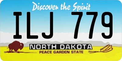 ND license plate ILJ779