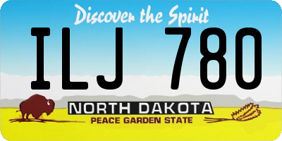 ND license plate ILJ780