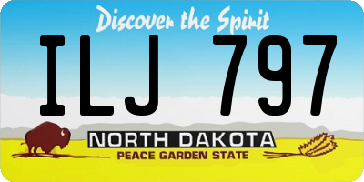 ND license plate ILJ797
