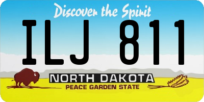 ND license plate ILJ811