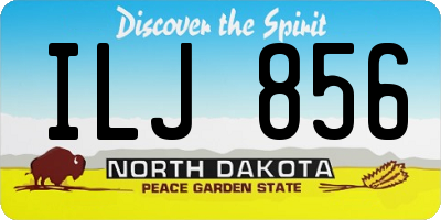 ND license plate ILJ856