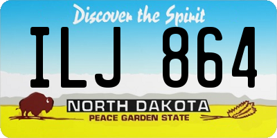 ND license plate ILJ864