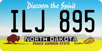 ND license plate ILJ895