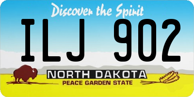 ND license plate ILJ902