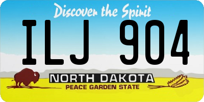 ND license plate ILJ904