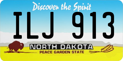 ND license plate ILJ913