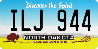 ND license plate ILJ944