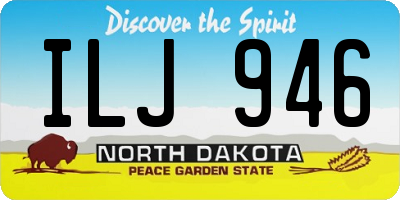 ND license plate ILJ946