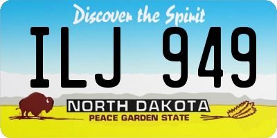ND license plate ILJ949