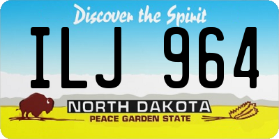 ND license plate ILJ964