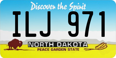 ND license plate ILJ971