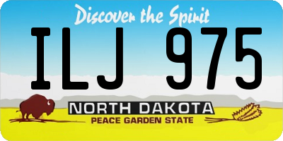 ND license plate ILJ975