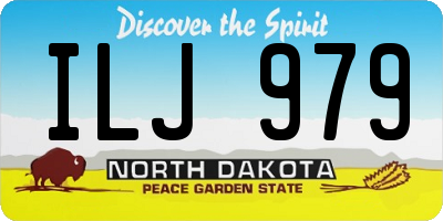 ND license plate ILJ979
