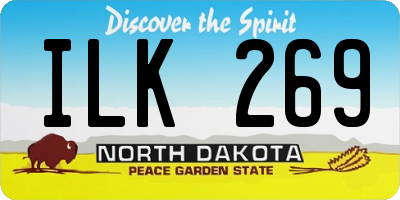 ND license plate ILK269