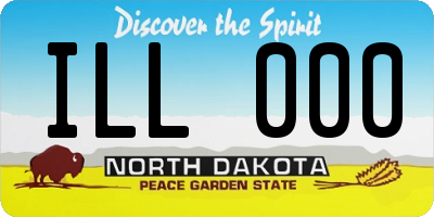 ND license plate ILL000
