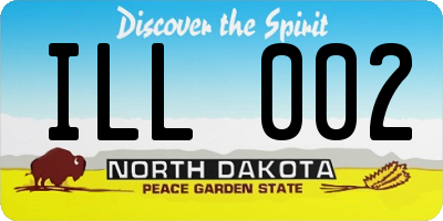 ND license plate ILL002