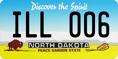 ND license plate ILL006