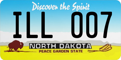 ND license plate ILL007