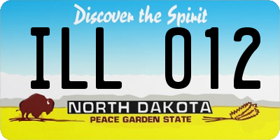 ND license plate ILL012