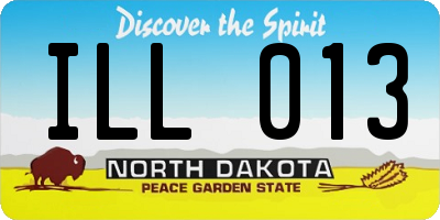 ND license plate ILL013