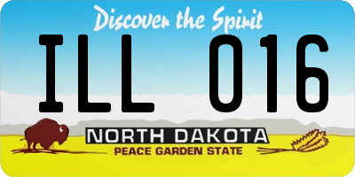 ND license plate ILL016