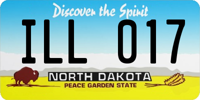 ND license plate ILL017