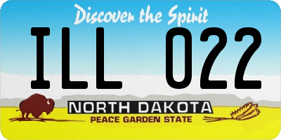 ND license plate ILL022