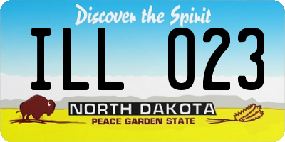 ND license plate ILL023
