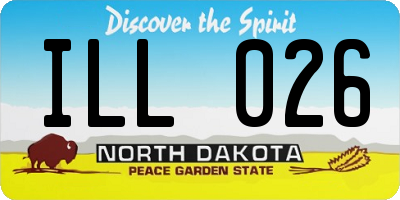 ND license plate ILL026