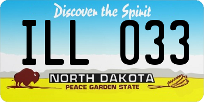 ND license plate ILL033