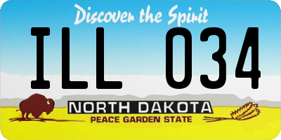ND license plate ILL034