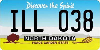 ND license plate ILL038