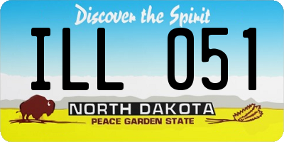 ND license plate ILL051