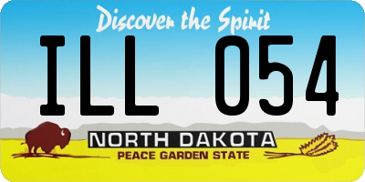 ND license plate ILL054