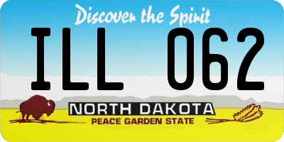 ND license plate ILL062