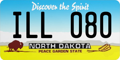 ND license plate ILL080