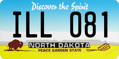 ND license plate ILL081