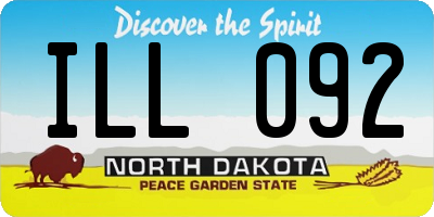 ND license plate ILL092