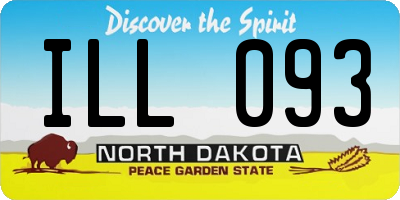 ND license plate ILL093