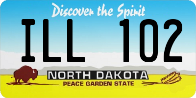 ND license plate ILL102