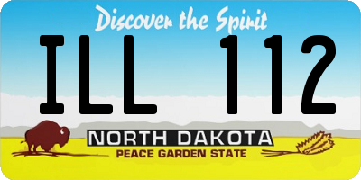 ND license plate ILL112