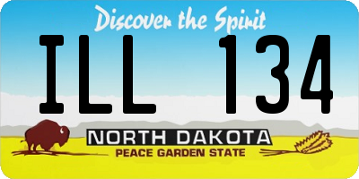 ND license plate ILL134