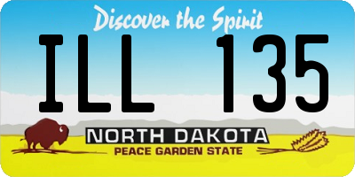 ND license plate ILL135
