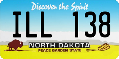 ND license plate ILL138