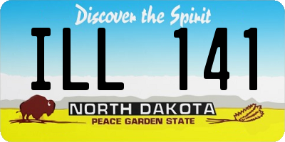 ND license plate ILL141